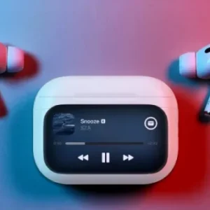 airpods pro with digital display