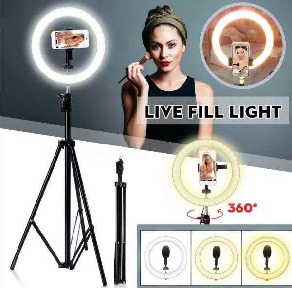 Light Up Your Content Creation: 26cm Ring Light - Shine Brighter on Camera